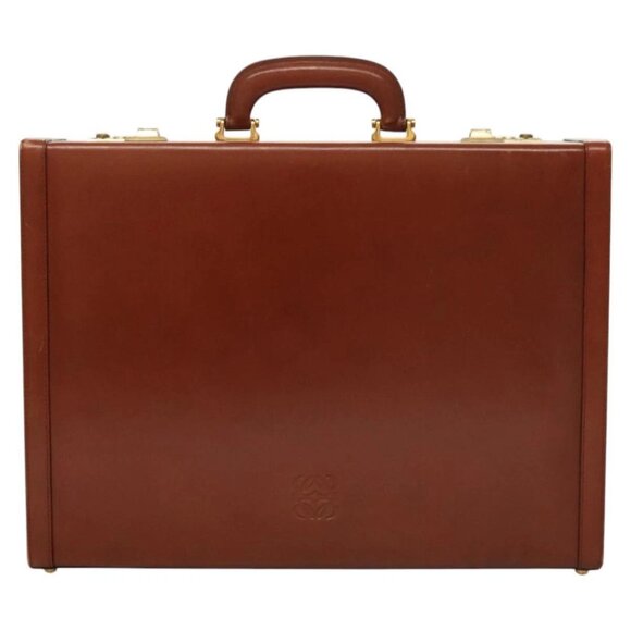 LOEWE Trunk Leather Brown Auth - Picture 2 of 16